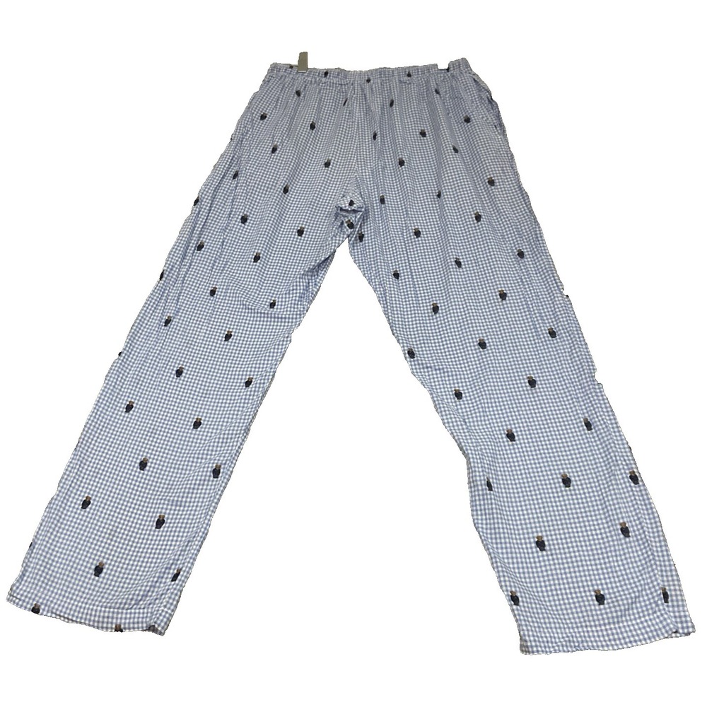 Lot of 2 Med Polo Ralph Lauren Polo Bear Sleep Lounge Pants Martini Polo Bear - Picture 3 of 16